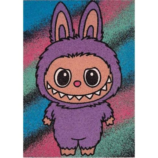 LaFubu homokkép homokfestéshez színes homokkal és sablonkép használatával