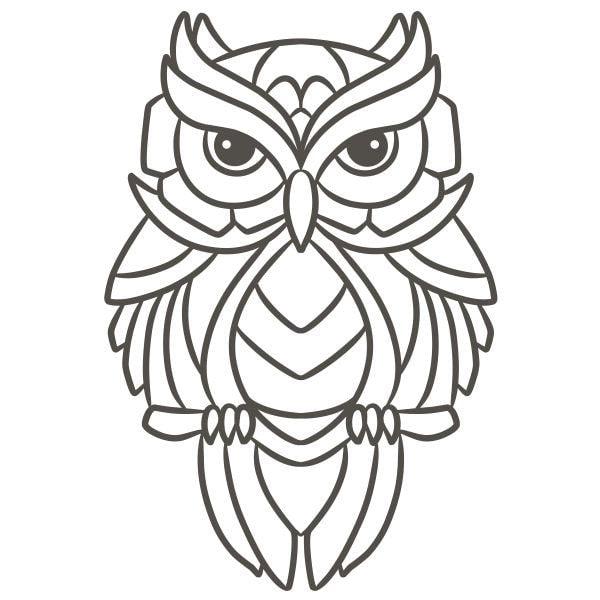 Bölcs bagoly homokkép sablon.