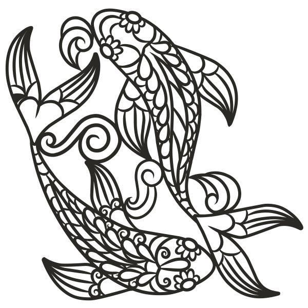 Játékos koik homokkép szórás sablon dekoratív mintával.