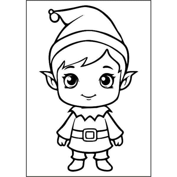 Elf sand art kit with template, instructions, and colored sand.