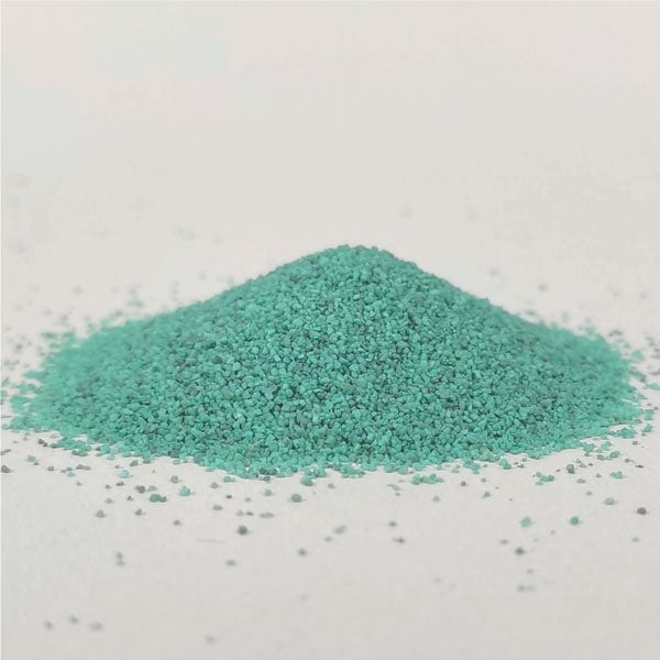 Pistachio-colored decorative quartz sand, 0.4-0.8 mm, 30g.