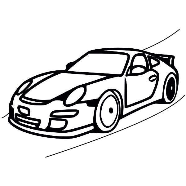 Sport autó homokkép sablon gyerekeknek kreatív homokfestéshez.