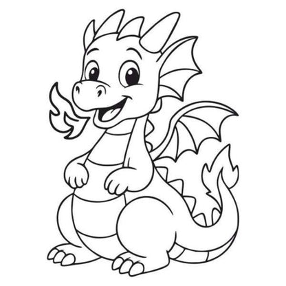 Tűzokádó sárkány homokkép homokfestés kreatív színes homokkal gyerekeknek