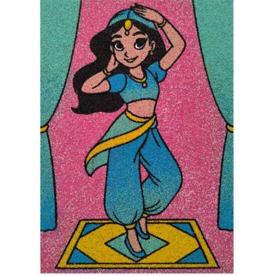 Hastáncos homokkép homokfestés kreatív gyerekeknek sablon és színes homokkal