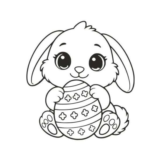 Cuki nyuszi homokkép színes homokkal homokfestéshez gyerekeknek