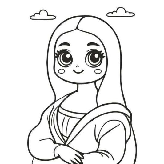 Mona Lujza homokkép készlet sablonképpel és 6 tasak színes homokkal homokfestéshez gyerekeknek