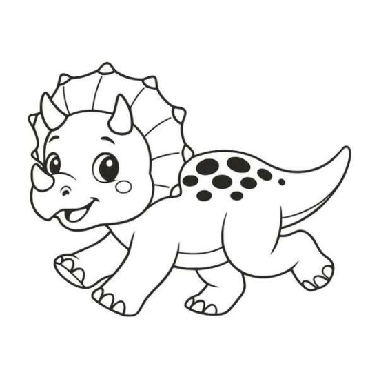 Triceratopsz homokkép színes homokkal homokfestéshez gyerekeknek