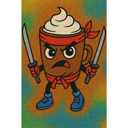 Cappuccino Assassino homokfestő készlet sablonképpel és színes homokkal gyerekeknek