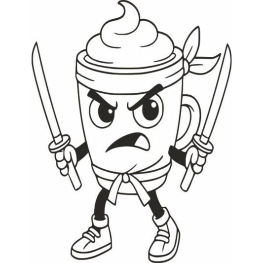 Cappuccino Assassino homokfestő készlet sablonkép és színes homok tasakokkal gyerekeknek