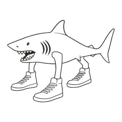 Tralalero Tralala homokfestő készlet sablonképpel és színes homokkal gyerekeknek