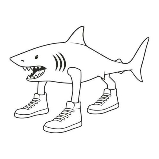 Tralalero Tralala homokfestő készlet sablonképpel és színes homokkal gyerekeknek