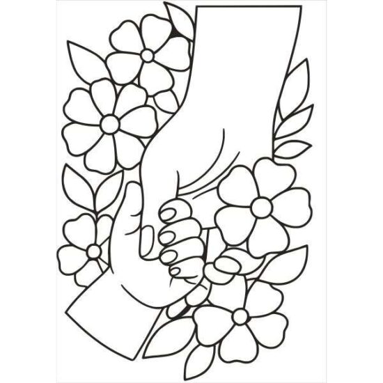 Kéz a kézben homokkép