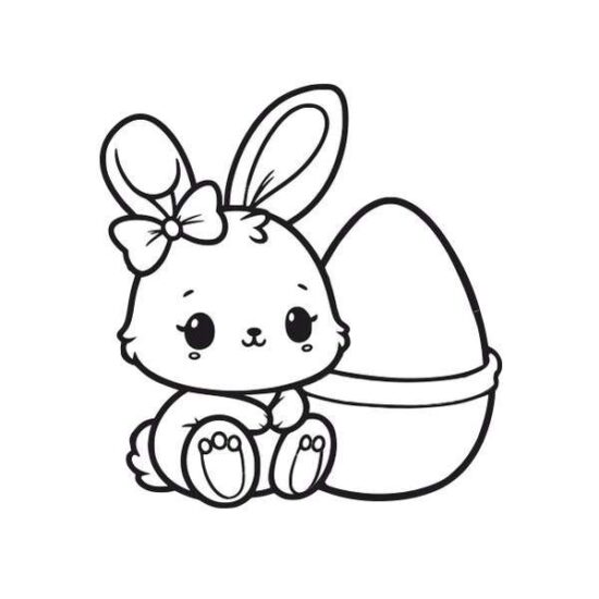 Húsvéti nyuszi lány homokkép