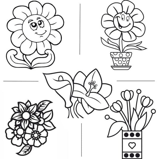 Virágok homokkép csomag (5 kép)