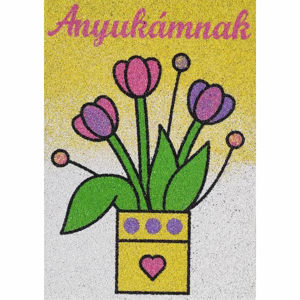 Tulipán anyukámnak homokkép-homokfestes.hu